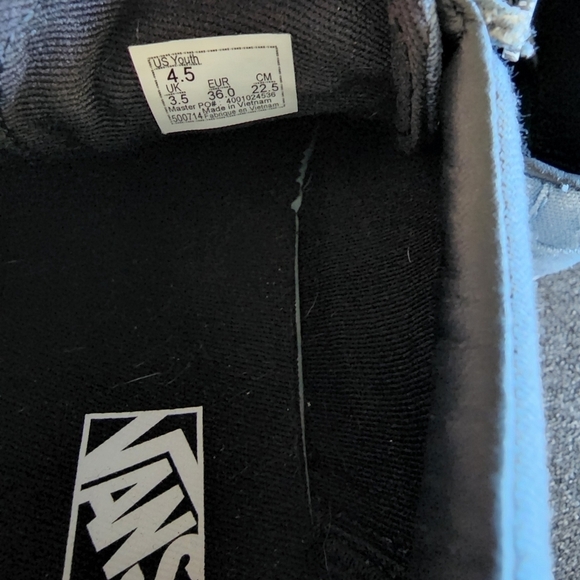 Vans Slate Blue checkered laces sneakers - Picture 5 of 6